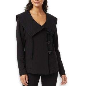 Lucky Brand Black Cotton Lightweight Jacket Size Medium